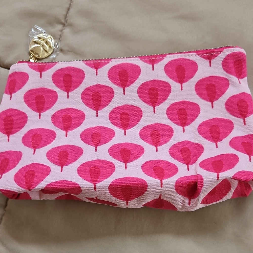 Estee Lauder Pink and Gold Make Up Bag